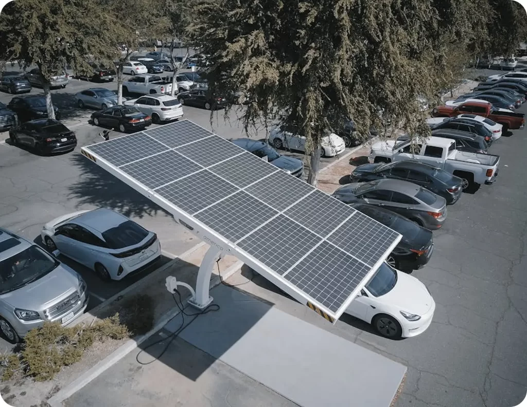 Open area EMC testing of a PV system