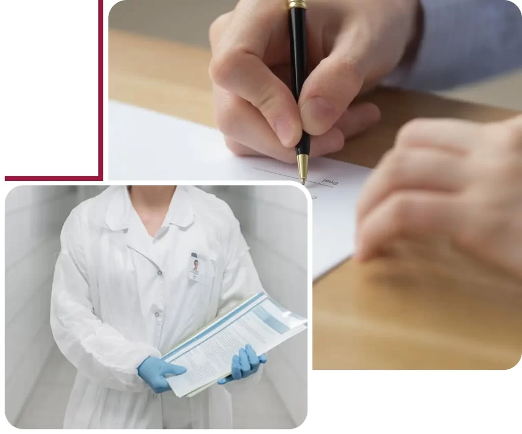 Compliance professional preparing a product Declaration of Conformity